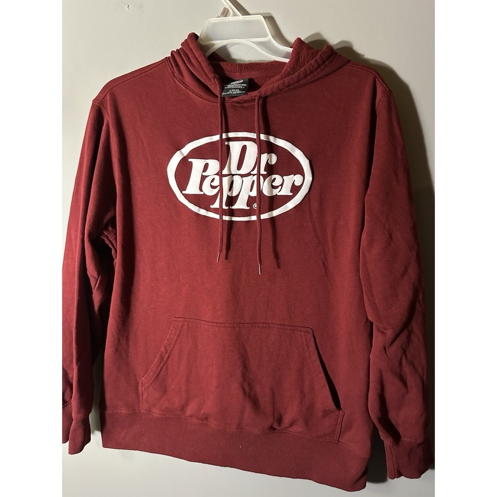Dr Pepper Men's Hoodie Red Size Large
